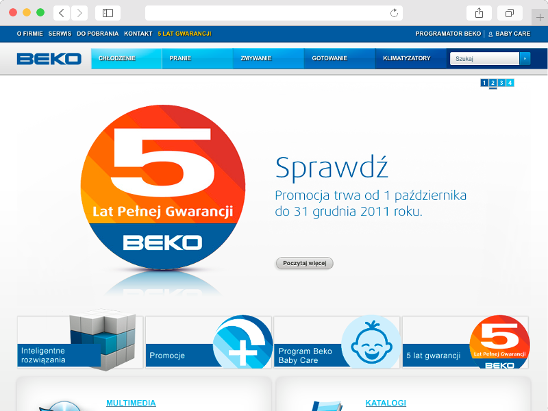 BEKO - strona główna katalogu produktów